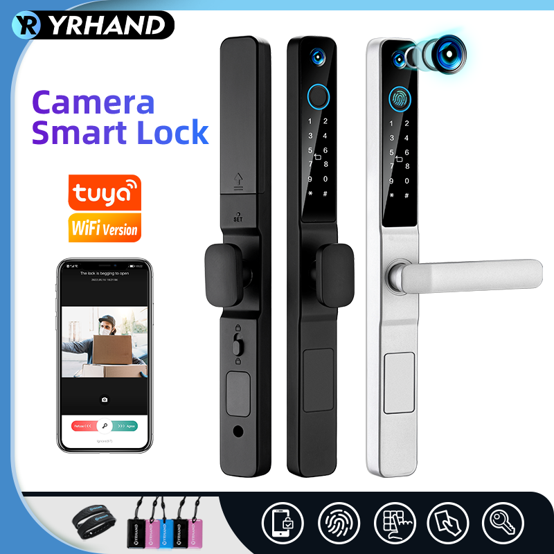 Home Security Keypad - Yrhand-防水IP66スマートロック,アルミニウム引き戸,デジタルパスワード,wifi