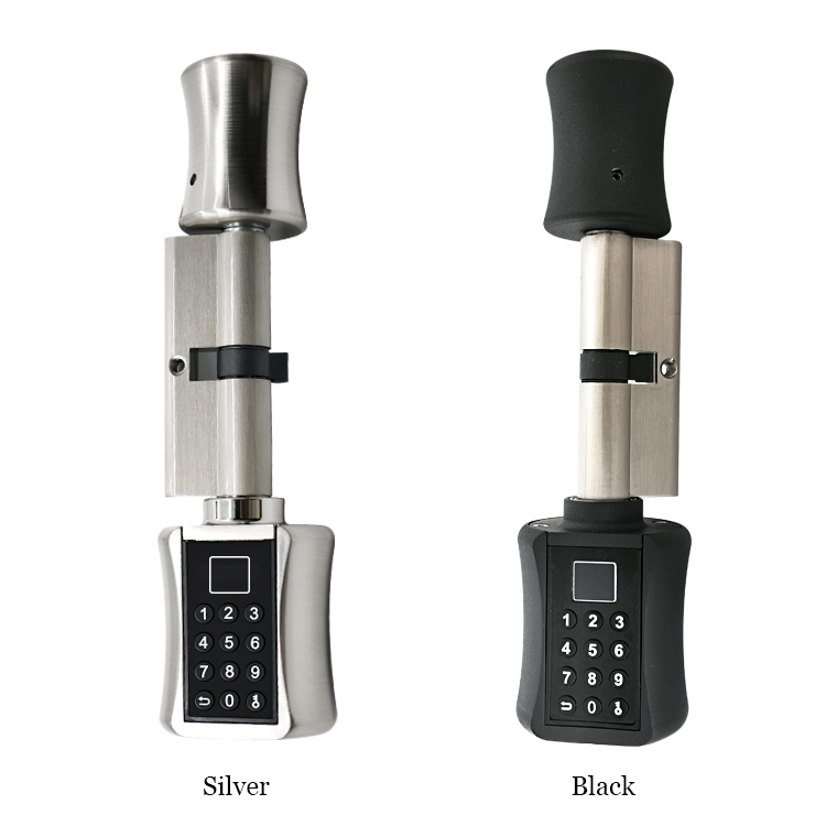 Home Security Keypad - 指紋スマートシリンダーロックパスワードとバイオメトリック電子ドアロックコードデジタルキーパッドホームインテリジェントロックairbnb