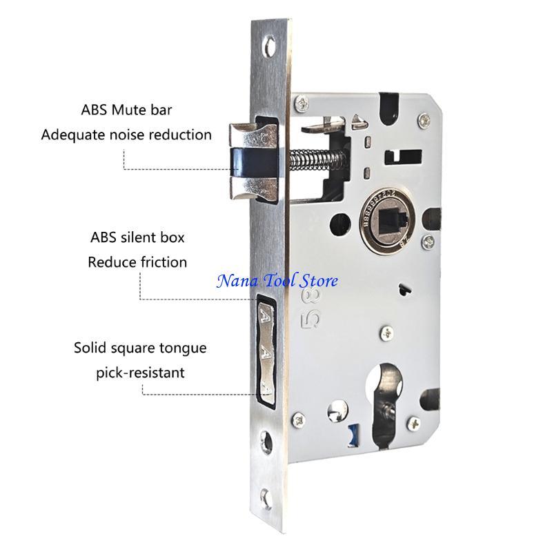 Home Security Installation - 31GJ アップグレード亜鉛合金ドアハンドルロックセットキー付きエントリードアロック室内ドアロックセット家のセキュリティと強化を強化