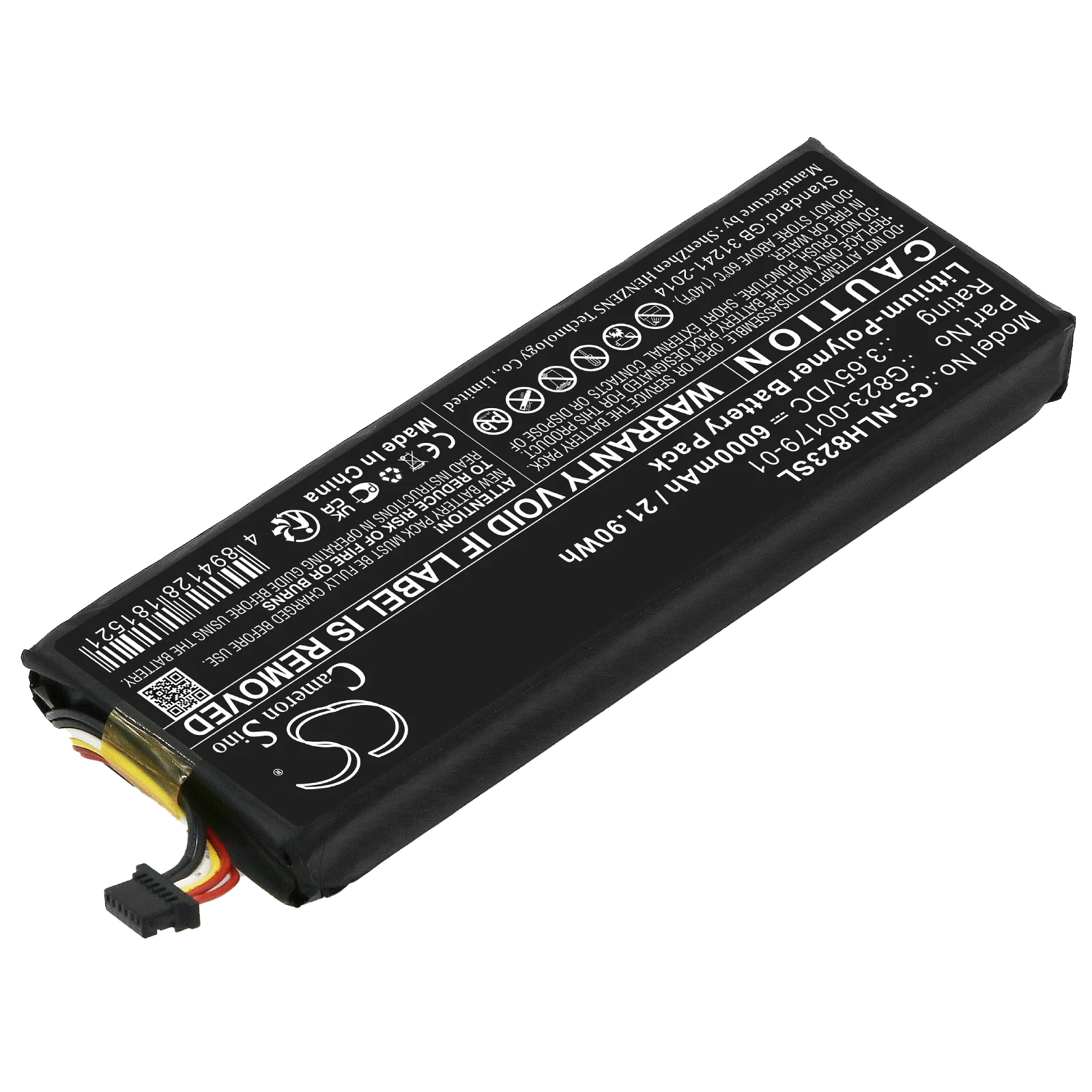 Home Security Battery Replacement - CameronSino 交換用リチウムポリマーバッテリー G823-00179-01 GS25 ネストドアベル用 GQ