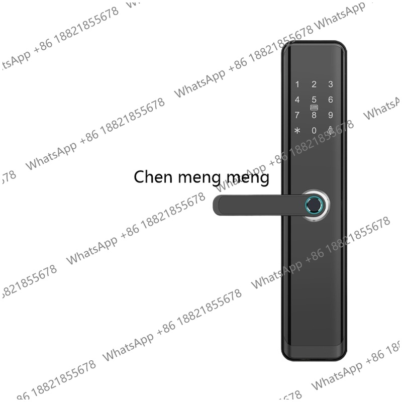 Home Security Battery Replacement - Rfid 指紋ハンドルスマートドアロックセキュリティラッチボルト交換ドアノブホームオフィス Wifi ドアロックロシア語スペイン語フランス語