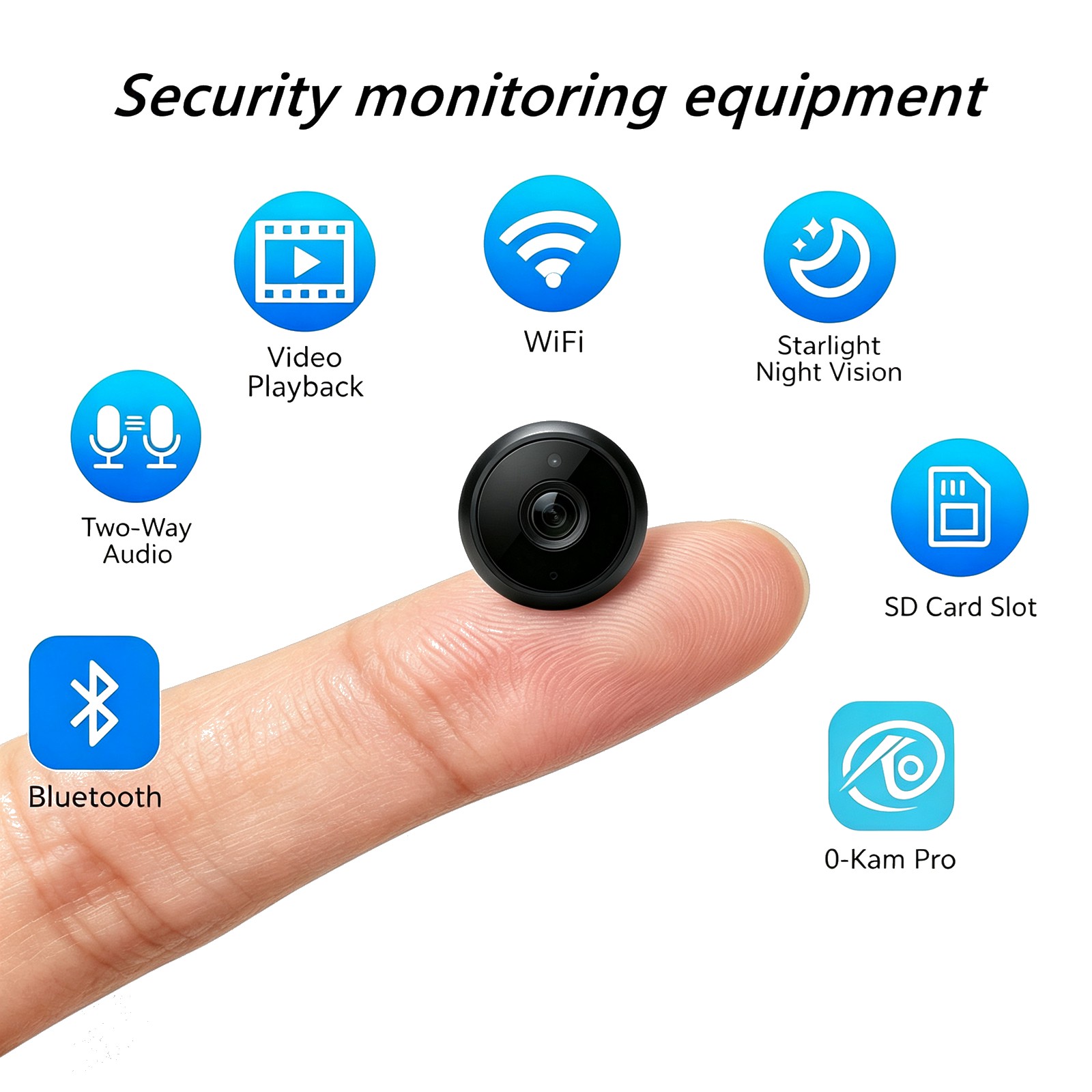 Home Security Video - BU4 家庭用屋内セキュリティ監視キット：高画質ナイトビジョンスマートカメラ + ミニNVR（ネットワークビデオレコーダー）