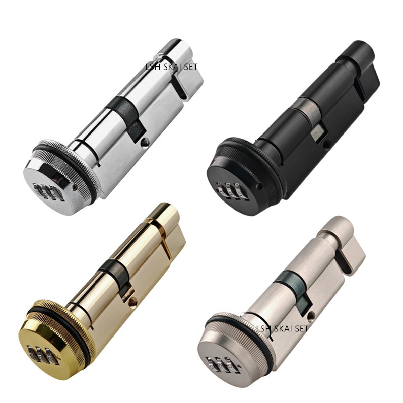 Home Security Locks - 1Pc デジタルパスワードインテリジェントキーレスロックコア亜鉛合金寝室のドアロックホームハードウェア安全盗難防止ドアアクセサリー