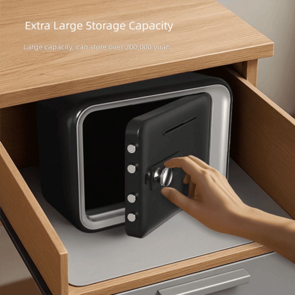 Safe Box Digital - パスワードロック貯金箱教育用マネーセキュリティ現金缶コイン紙幣スロット大容量現金コイン貯蓄ボックス