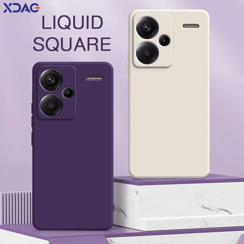 Xiaomi Home Security 360 - Xiaomi Redmi Note 13 Pro Plus用液体シリコン電話ケース,ソフト保護バックカバー,カメラ360