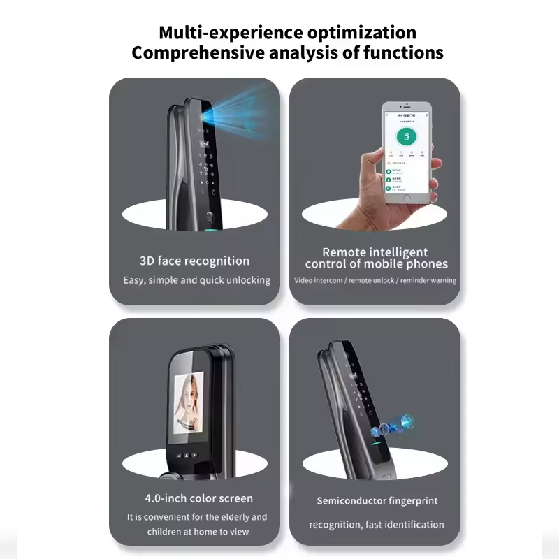 HX5スマートドアロック 3D顔認証 WiFiデジタル電子錠 - Home Security Locks のレビューと価格