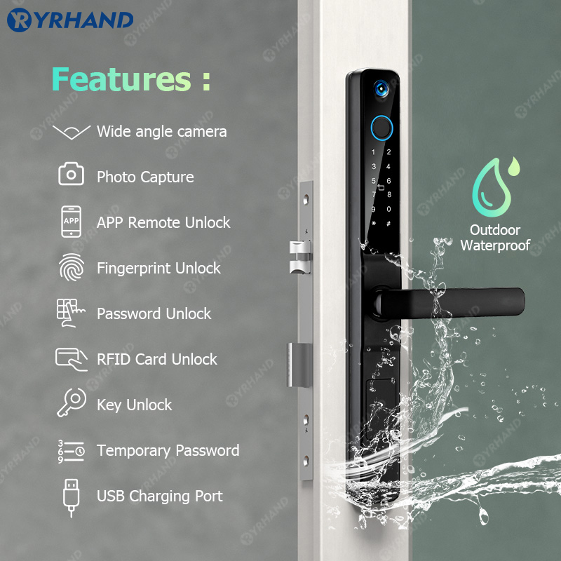 Yrhand-防水IP66スマートロック,アルミニウム引き戸 - Home Security Keypad のレビューと価格