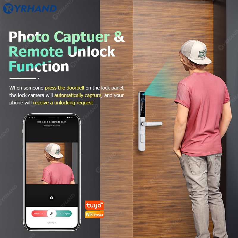 Yrhand-防水IP66スマートロック,アルミニウム引き戸 - Home Security Keypad のレビューと価格