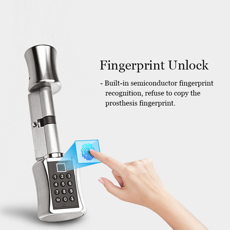 指紋スマートシリンダーロックパスワードとバイオメトリック電子 - Home Security Keypad のレビューと価格