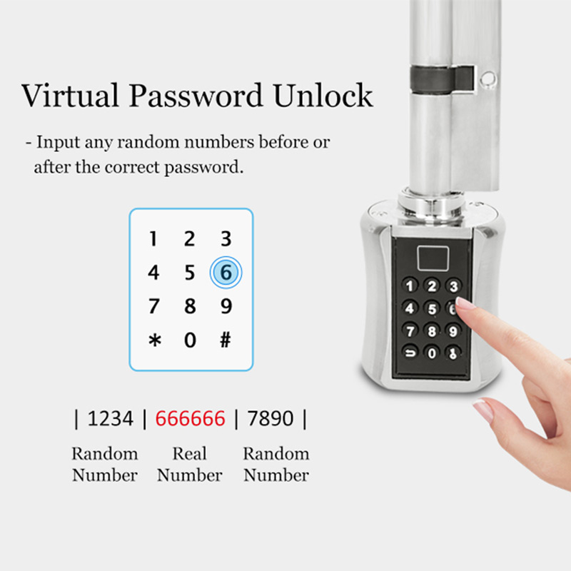 指紋スマートシリンダーロックパスワードとバイオメトリック電子 - Home Security Keypad のレビューと価格