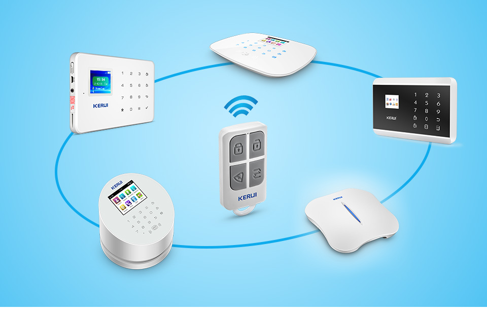 Kerui-ポータブルワイヤレスリモコン,高速,4ボタン,w - Home Security System のレビューと価格