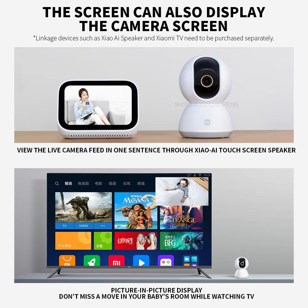 オリジナルXiaomiスマートカメラ2K 1296P HD  - Home Security Camera 360 Xiaomi のレビューと価格
