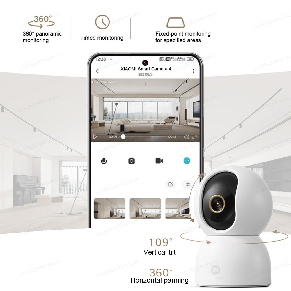 XIAOMI スマート カメラ 4、デュアルバンド Wi-F - Home Security Camera 360 Xiaomi のレビューと価格