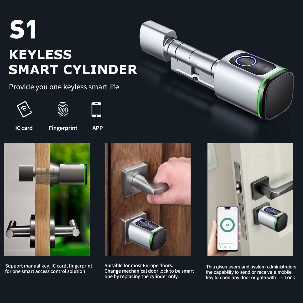 TTLOCKアプリ対応 電子デジタルスマートシリンダー 指紋 - Home Security Keypad のレビューと価格