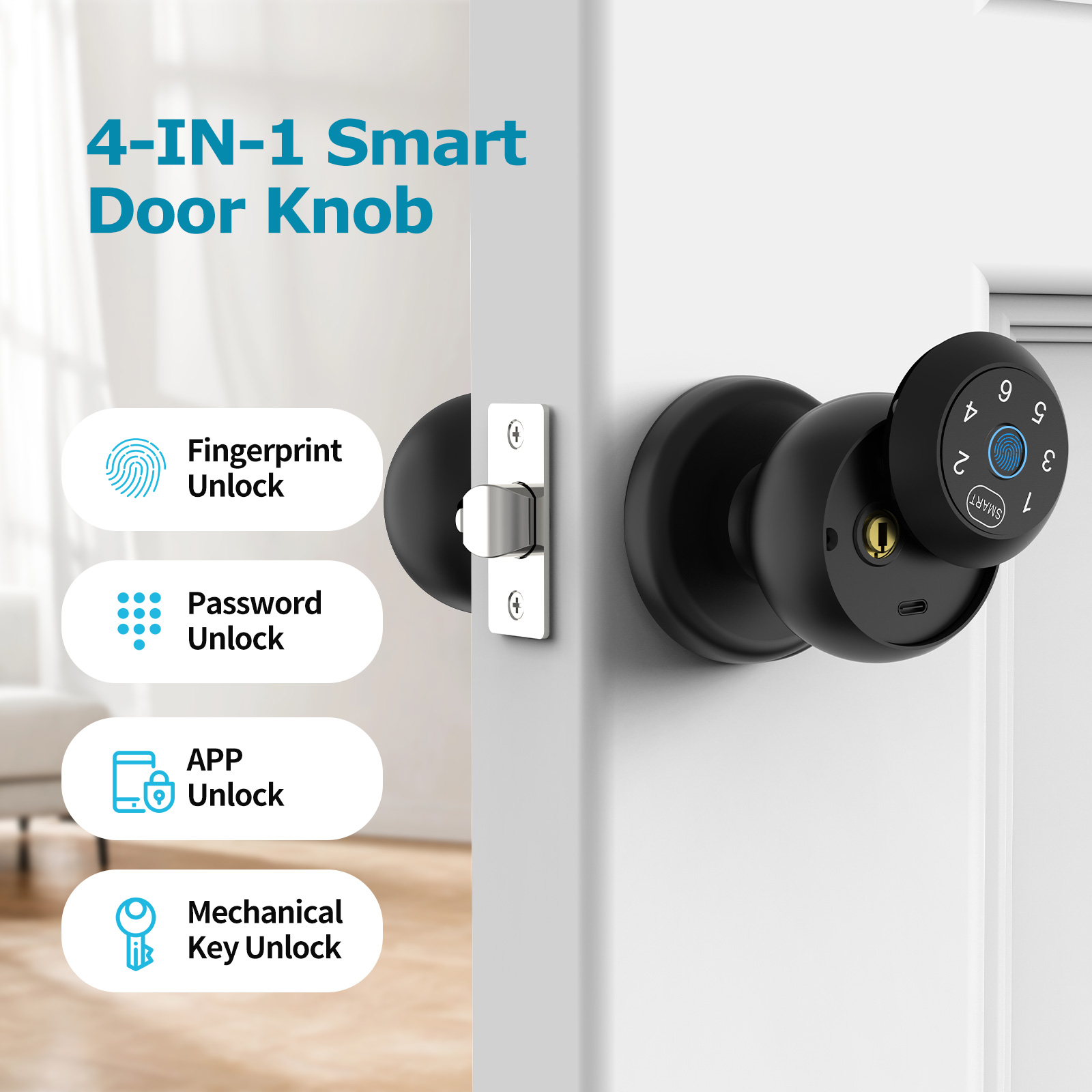 Viladepot スマートロック指紋ドアロックアプリ制御  - Home Security Keypad のレビューと価格