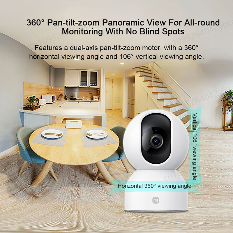 XIAOMI ホームセキュリティ インテリジェント Wifi - Home Security Camera 360 Xiaomi のレビューと価格