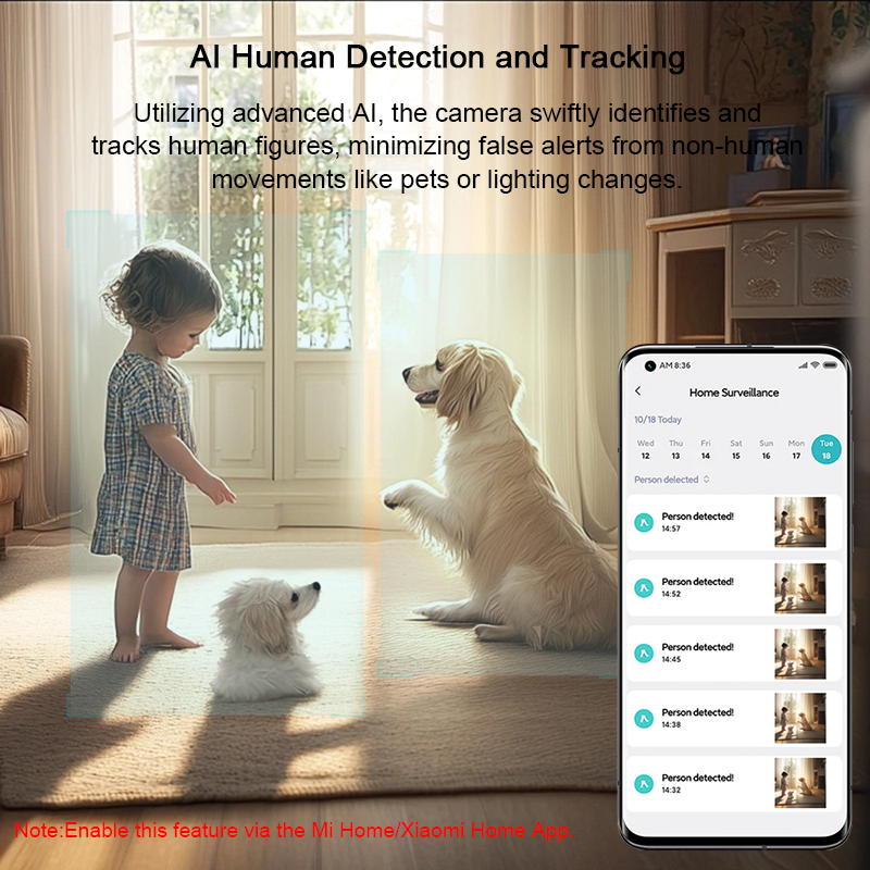XIAOMI ホームセキュリティ インテリジェント Wifi - Home Security Camera 360 Xiaomi のレビューと価格