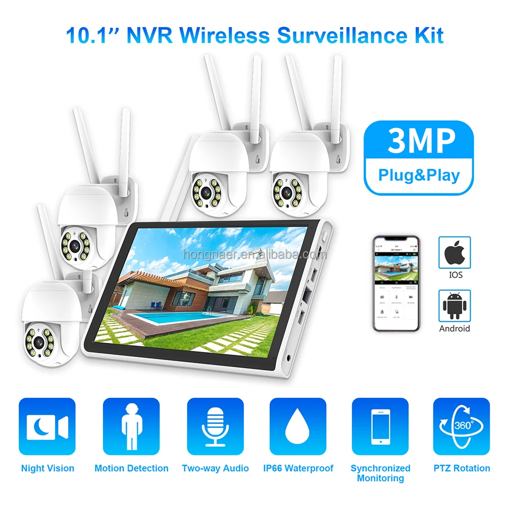 2026年 ホンナール 3MP 4チャンネル WiFi ホー - Home Security Video のレビューと価格