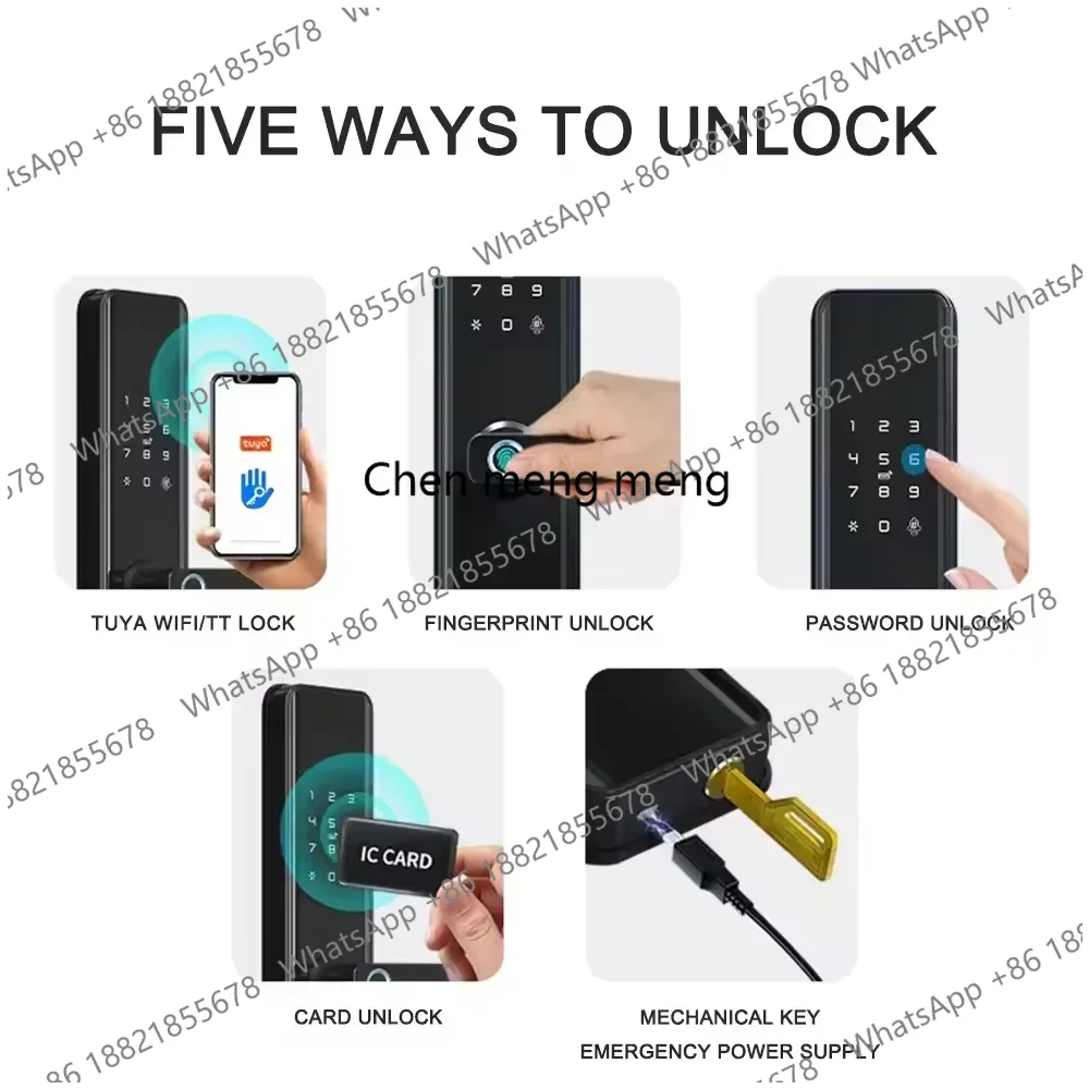 Rfid 指紋ハンドルスマートドアロックセキュリティラッチボ - Home Security Battery Replacement のレビューと価格