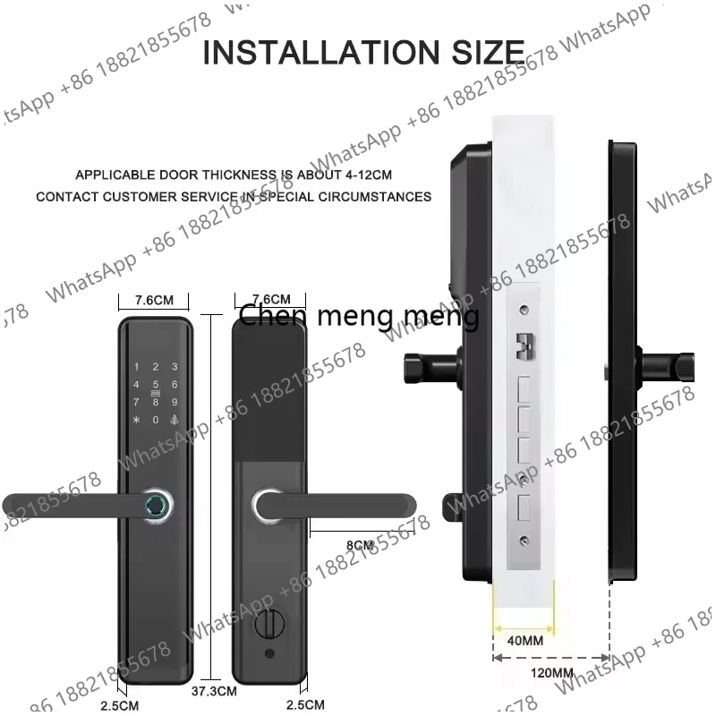 Rfid 指紋ハンドルスマートドアロックセキュリティラッチボ - Home Security Battery Replacement のレビューと価格