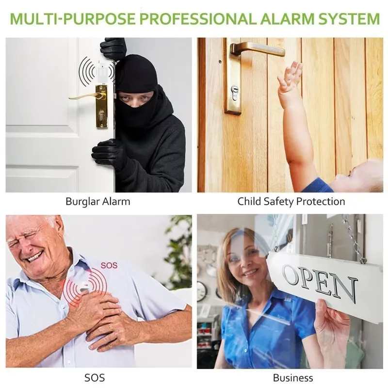 住宅盗難警報キット自動ダイヤル 120dB サイレンリモコン - Home Security System のレビューと価格