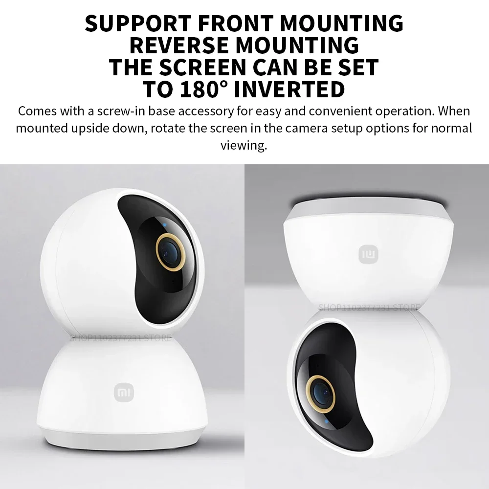 Xiaomi スマートIPカメラ 2K 360 °   パン - Home Security Camera 360 Xiaomi のレビューと価格
