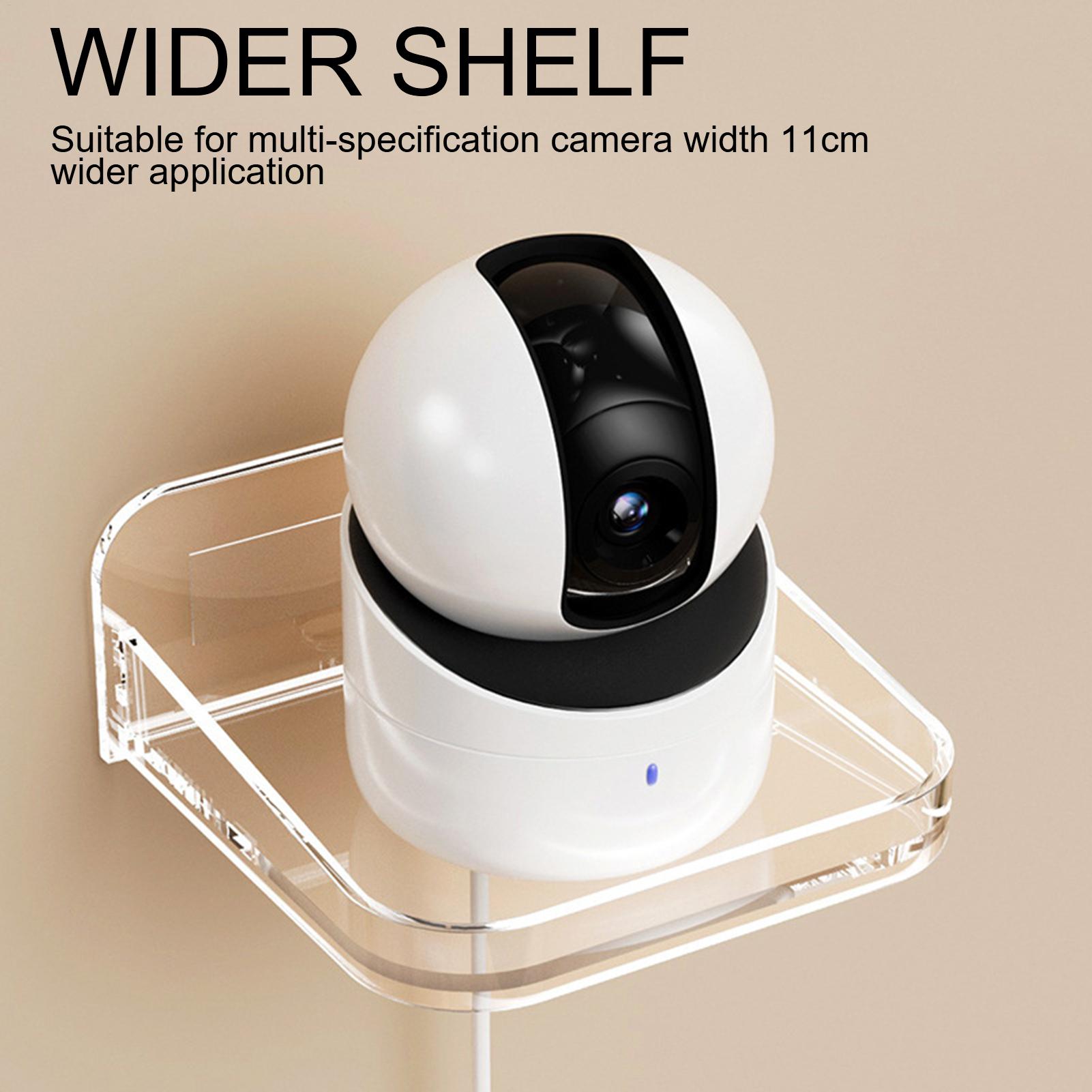 小型壁掛け棚、小型壁棚、防犯カメラブラケットホルダー、窓用フ - Home Security For Apartment Renters のレビューと価格