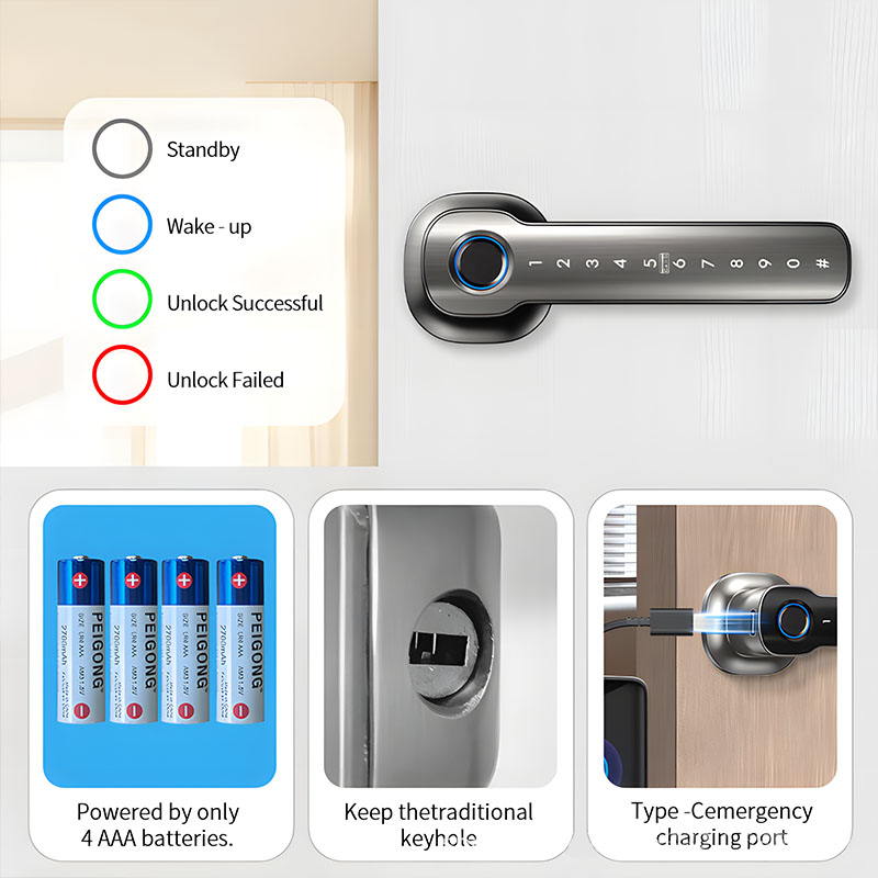 ホームセキュリティデバイス スマート指紋認証ドアロック デジ - Home Security Keypad のレビューと価格