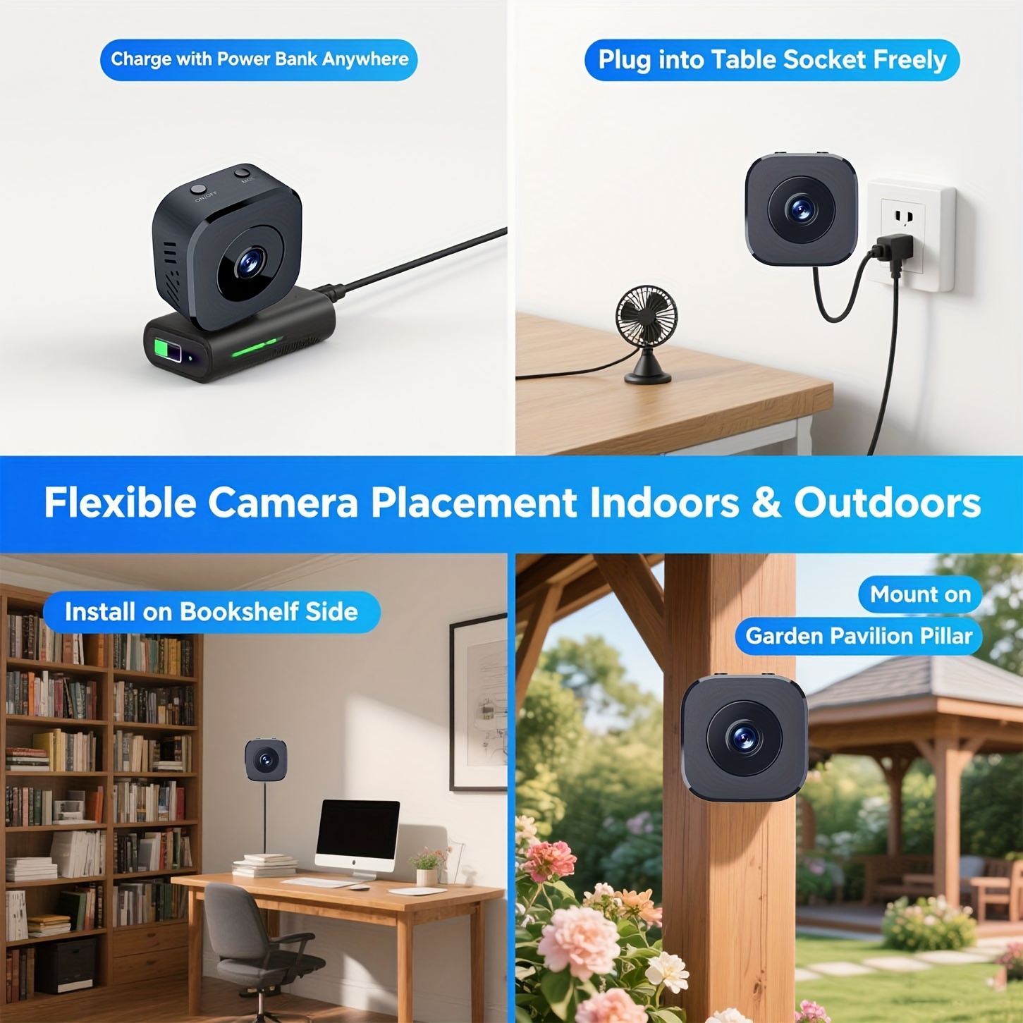 1080P HD ミニ WiFi カメラ屋内安全セキュリティ - Home Security With Cameras のレビューと価格