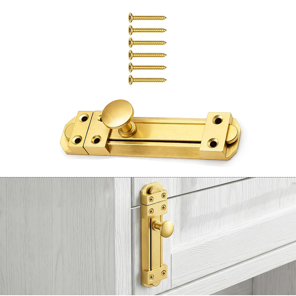 5 インチソリッドブラス引き戸ロックデューティーセキュリティ - Home Security Locks のレビューと価格