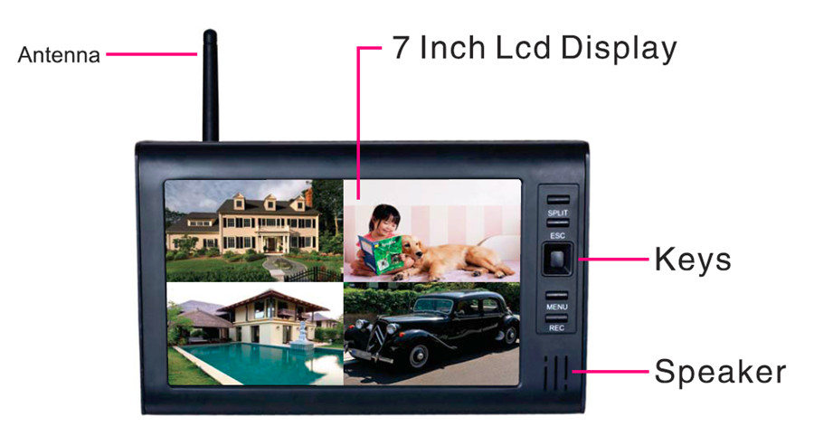 屋外ビデオ監視キット,LCD ccvセキュリティシステム,w - Home Security Video のレビューと価格