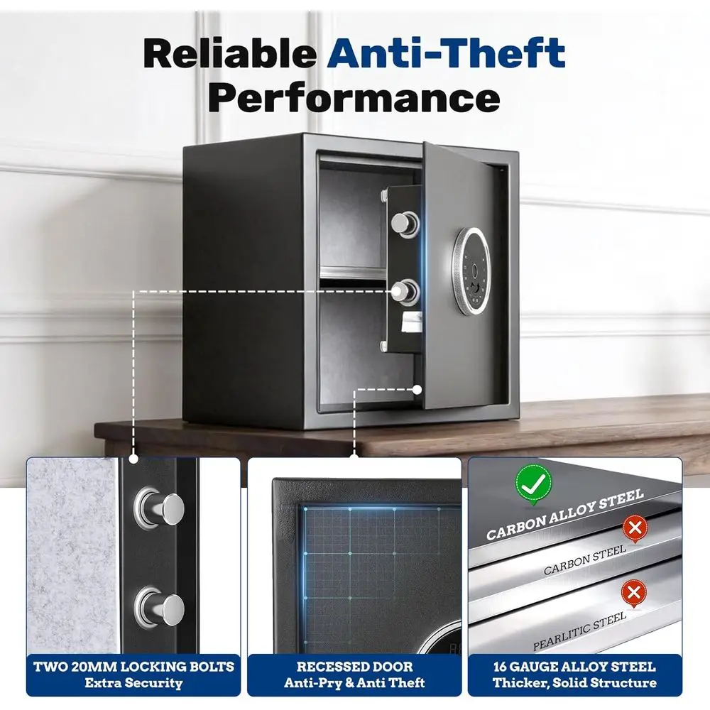 1.5 オートオープン生体認証セーフティボックス、タッチスク - Home Security Keypad のレビューと価格